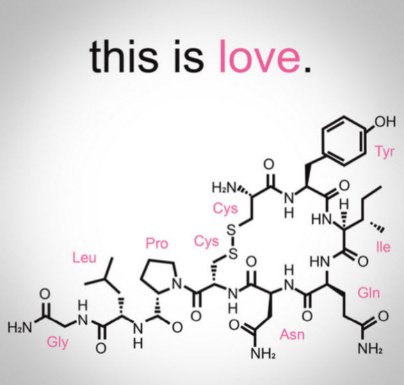 Image of oxytocin chemical structure